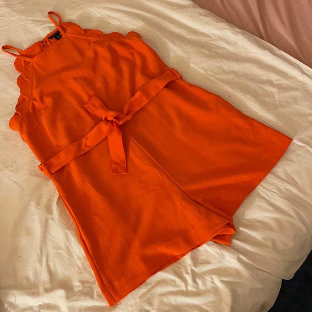 Victoria Beckham Orange Jumpsuit
